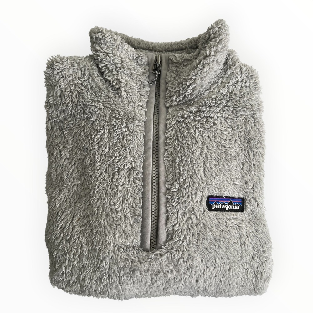Patagonia Los Gatos Quarter Zip Fleece Pullover Salt Grey SGRY 25236 XS